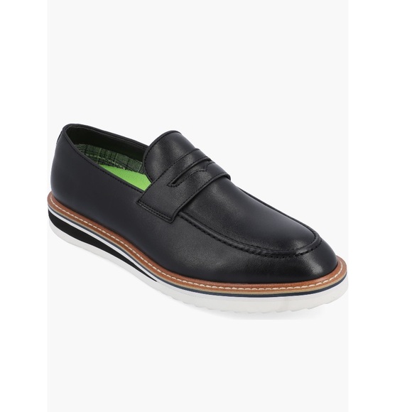 Vance Co Other - Vance Co Albert Vegan Leather Penny Loafers Black Leather Men’s Size 10.5